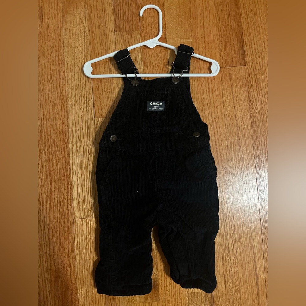 OshKosh B'gosh Black Overalls Corduroy